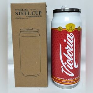 Victoria Red Stainless Steel  Tumbler -Mexican Beer